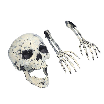Skeleton Decor Cosplay DIY Multifunctional Lifelike Compact Scary Halloween Skeleton