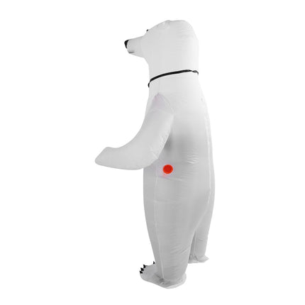 Inflatable Polar Bear Costume Reinforced Stitching Lightweight Reusable Waterproof Blow Up Animal Costumes for Halloween Cosplay