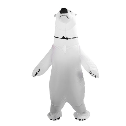 Inflatable Polar Bear Costume Reinforced Stitching Lightweight Reusable Waterproof Blow Up Animal Costumes for Halloween Cosplay