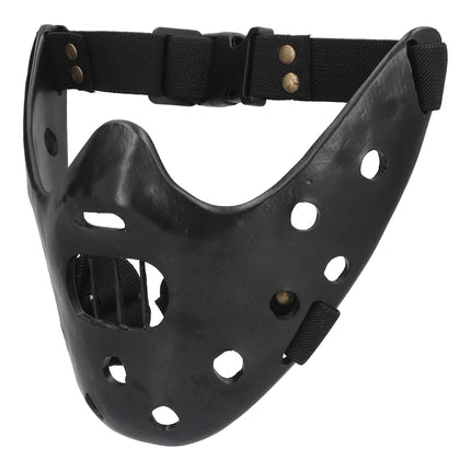 Lamb Mask Black Durable Adjustable Resin Cosplay Mask for Halloween Carnival Parties