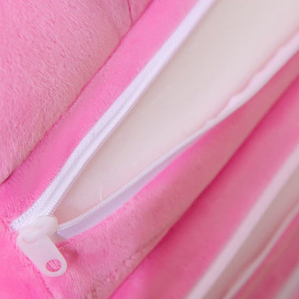 Foldable Kids Sofa Plush Soft Cute Cartoon Children Couch Bed with Armrests for Boys Girls Bedroom Pink Crown 3 Layers