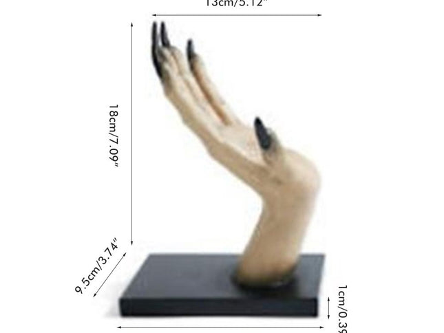 Halloween Horror Witch Hand Book Stand Resin Witch Hand Ornament Halloween Home Bar Decor Holiday Decorations
