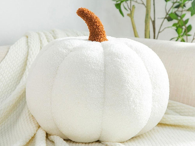 Artificial Pumpkin Cute Plush Pumpkin Fall Harvest Stuffed Pumpkin Halloween Thanksgiving Decorations Photography Props