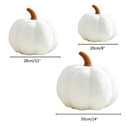 Artificial Pumpkin Cute Plush Pumpkin Fall Harvest Stuffed Pumpkin Halloween Thanksgiving Decorations Photography Props
