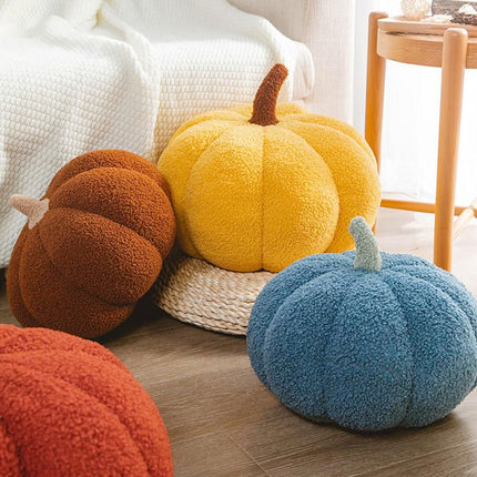 Artificial Pumpkin Cute Plush Pumpkin Fall Harvest Stuffed Pumpkin Halloween Thanksgiving Decorations Photography Props