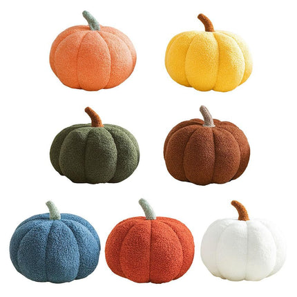 Artificial Pumpkin Cute Plush Pumpkin Fall Harvest Stuffed Pumpkin Halloween Thanksgiving Decorations Photography Props