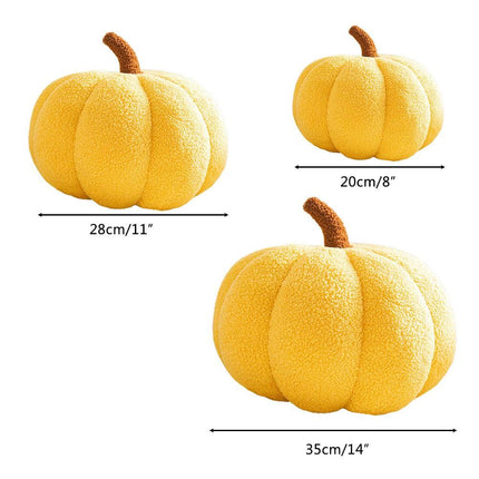 Artificial Pumpkin Cute Plush Pumpkin Fall Harvest Stuffed Pumpkin Halloween Thanksgiving Decorations Photography Props