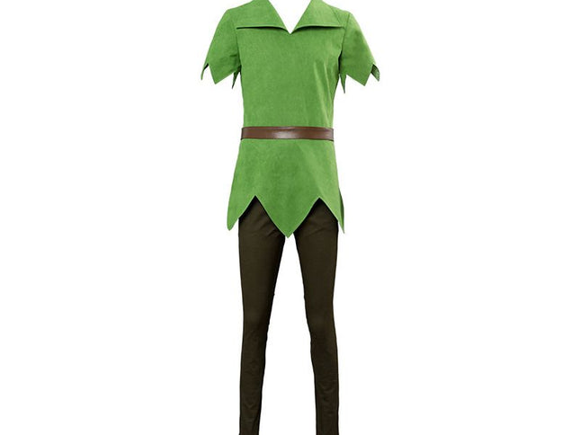 Peter Pan Cosplay Costume Boys Girls Halloween Party XXL Size: XXL; Height (cm): 175-180; Weight (kg): 65-70; Bust (cm): 98-102; Waist (cm): 82-86; Shoulder width (cm): 41; Length (cm): 66
