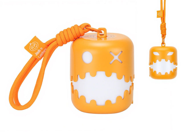 Dual-Expression Halloween Pumpkin Night Light with 7 Modes, Pull-String Control, and Rechargeable Battery – Spooky Festival Decor, Kids' Handheld Prop, and Cozy Bedside Lamp (2PCS)