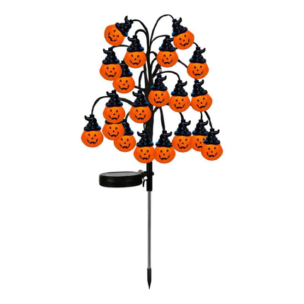 Bring Eerie Charm to Your Outdoor Space with Solar-Powered Halloween Stake Lights – Pumpkin, Skull, Spider & Pirate Motifs, 20 LED, Auto On/Off, Perfect for Garden Paths (Pirate Captain, 3PCS)