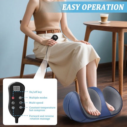 Blue 3D Bionic Foot Massager, foot massager, electric foot massage, acupressure foot massager, ergonomic foot massager, foot pain relief, relaxation massager