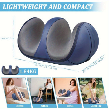 Blue 3D Bionic Foot Massager, foot massager, electric foot massage, acupressure foot massager, ergonomic foot massager, foot pain relief, relaxation massager