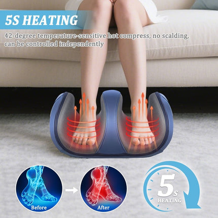 Blue 3D Bionic Foot Massager, foot massager, electric foot massage, acupressure foot massager, ergonomic foot massager, foot pain relief, relaxation massager