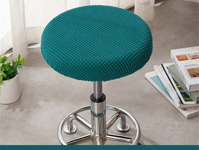 Elastic Round Bar Stool Seat Covers ‚Äì 2 Pack, 11.8‚Äì14.1in, Green (Covers Only)