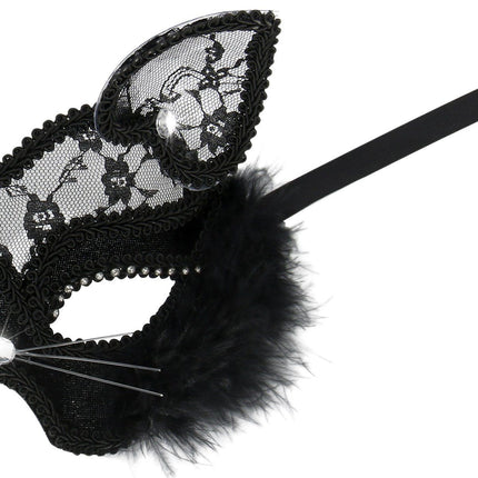 Masquerade Mask Luxury Sexy Black Cat Lace Mask For Fancy Dress Christmas Halloween Costume Party Girls Women
