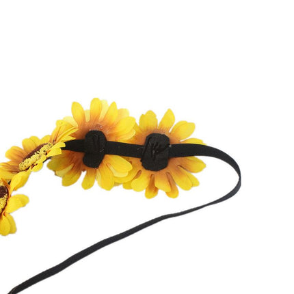 Sunflower hair accessories, daisy flower headbands, bridal flower headbands, holiday headbands, fashionable women's hair accessories