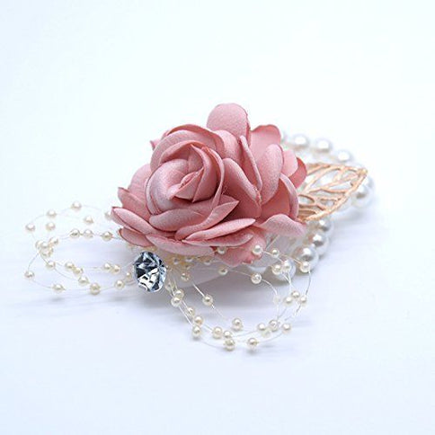 Wedding Bridal Bust Bridesmaids Pearl Leaves Wrist Flowers Party Ball Handmade Flowers Bridal Ladies Wedding Accessories