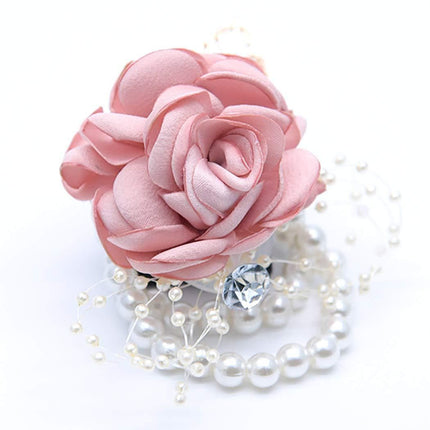 Wedding Bridal Bust Bridesmaids Pearl Leaves Wrist Flowers Party Ball Handmade Flowers Bridal Ladies Wedding Accessories