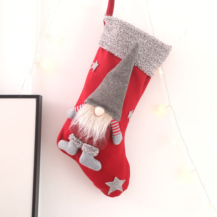 2pcs Merry Christmas Ornament Candy Stocking Sack New Year Xmas Tree Decorations Home Accessories Kids Gifts
