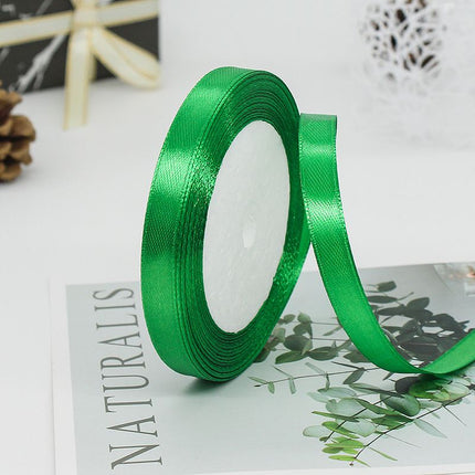 Satin Ribbon Polyester Thin Solid Fabric Ribbons Roll for Gift Wrapping Invitation,Floral,Balloons,Party,Wedding Decoration（4pcs）