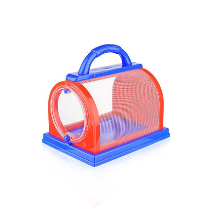 Toys Kids Critter Catcher Tools Set - Cage, Tweezers, Magnifying Glass,  Magnifier Jar ((1 Pack) blue Color)