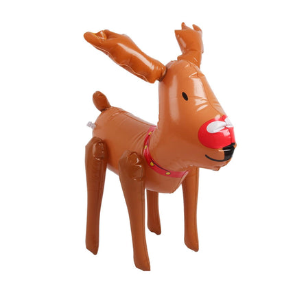PVC Inflatable Christmas Ornament Home Decor Scene Layout Prop Christmas Decoration for Outdoor Pool, Elk