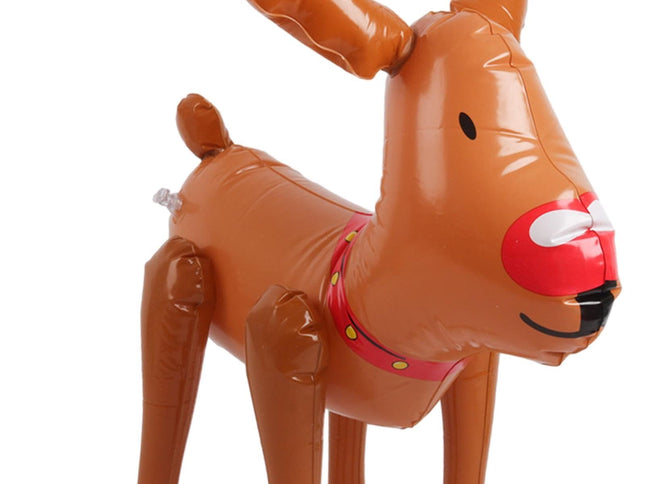 PVC Inflatable Christmas Ornament Home Decor Scene Layout Prop Christmas Decoration for Outdoor Pool, Elk