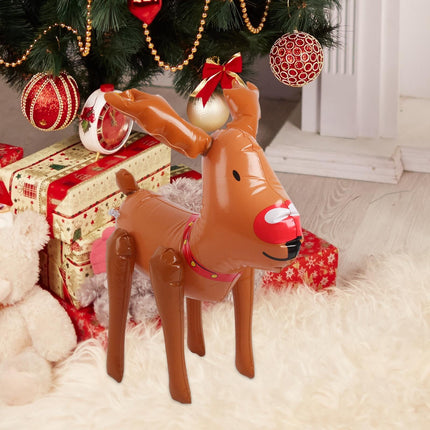 PVC Inflatable Christmas Ornament Home Decor Scene Layout Prop Christmas Decoration for Outdoor Pool, Elk