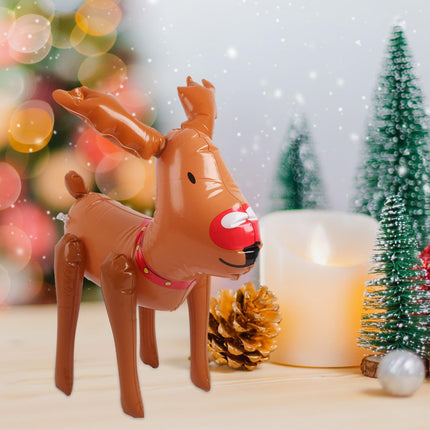 PVC Inflatable Christmas Ornament Home Decor Scene Layout Prop Christmas Decoration for Outdoor Pool, Elk