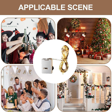 LED String Lights 1m Battery Operated Firefly Lights Create a Romantic Dreamy Atmosphere 20 Led Lights