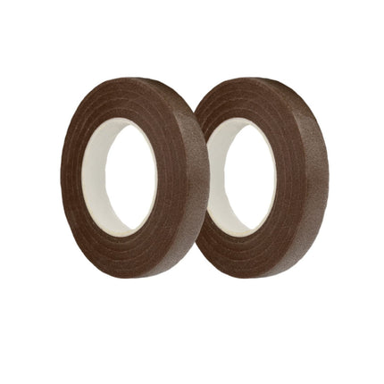 Floral Tape 0.43 inch Flower Tape Brown Floral Tape for Bouquets Floral Arranging Stem Wrap Craft (Brown, 22yards)