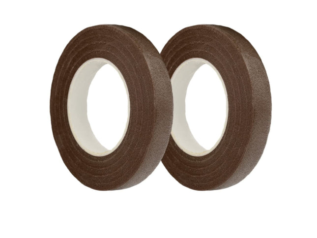 Floral Tape 0.43 inch Flower Tape Brown Floral Tape for Bouquets Floral Arranging Stem Wrap Craft (Brown, 22yards)