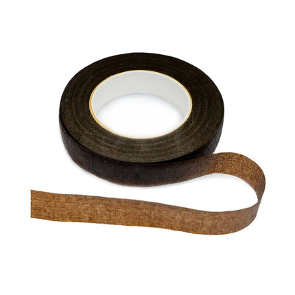 Floral Tape 0.43 inch Flower Tape Brown Floral Tape for Bouquets Floral Arranging Stem Wrap Craft (Brown, 22yards)