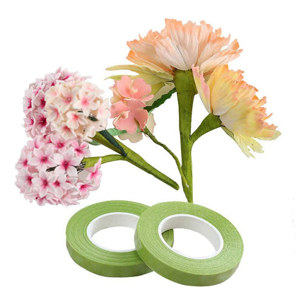 4 Pieces Floral Tape Stem Wrap 1/2 Inch x 22 Yards Flower Tape for Bouquet Stem Wrapping and Crafts-No-Stick(Bright Green)