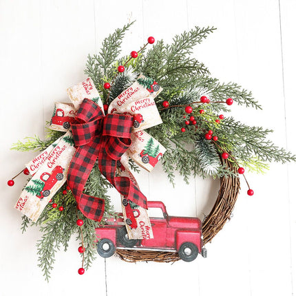 Christmas Wreaths Decorations，Christmas Wreaths for Front Door， Christmas Train， Christmas Home Décor