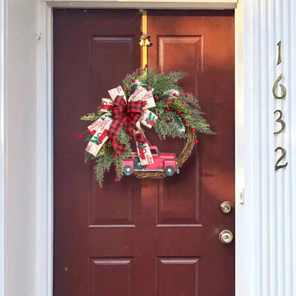 Christmas Wreaths Decorations，Christmas Wreaths for Front Door， Christmas Train， Christmas Home Décor