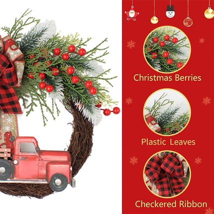 Christmas Wreaths Decorations，Christmas Wreaths for Front Door， Christmas Train， Christmas Home Décor