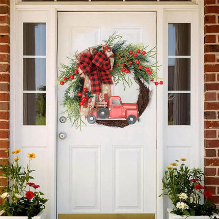 Christmas Wreaths Decorations，Christmas Wreaths for Front Door， Christmas Train， Christmas Home Décor