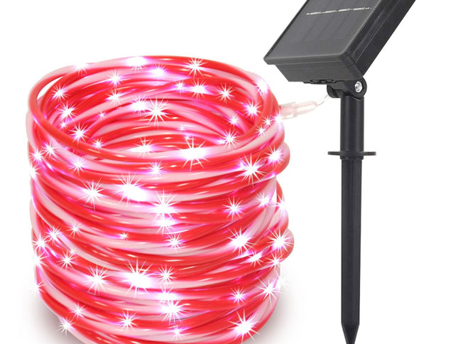 LED solar candy colored tube light outdoor courtyard decoration Christmas decoration PVC copper wire LED light string