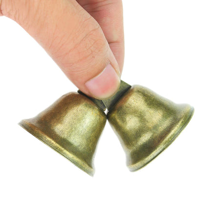40 Pieces 38mm/1.5inch Vintage Jingle Bells Bronze Tone Bells Brass Bell Hangings for Christmas Wind Chimes Making Crafts