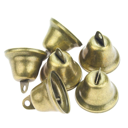 40 Pieces 38mm/1.5inch Vintage Jingle Bells Bronze Tone Bells Brass Bell Hangings for Christmas Wind Chimes Making Crafts