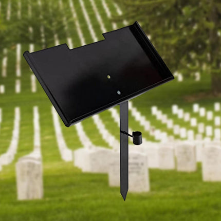 Grave Marker Stand Heavy Duty Remembrance Plaque Gravesite Cemetery Plaques for Headstones Outdoor Pet Memorial Memorial Plate
