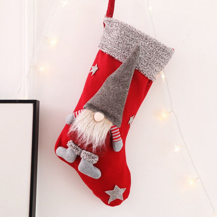 2pcs Merry Christmas Ornament Candy Stocking Sack New Year Xmas Tree Decorations Home Accessories Kids Gifts