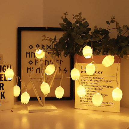 Easter Egg String Lights Outdoor, 20 Easter Lights Battery Powered 1 Modes Remote Control Easter Lights for Easter