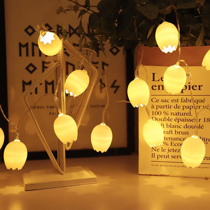 Easter Egg String Lights Outdoor, 20 Easter Lights Battery Powered 1 Modes Remote Control Easter Lights for Easter