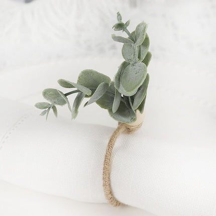 3pc Spring Napkin Rings, Wood Bead Farmhouse Napkin Rings for Weddings Christmas Party and Easter Table Decoration