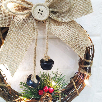 Christmas Wreath Hanging Decor, Cute Xmas Snowman Garland for Christmas Party Decor, Ornaments Holiday Wreath