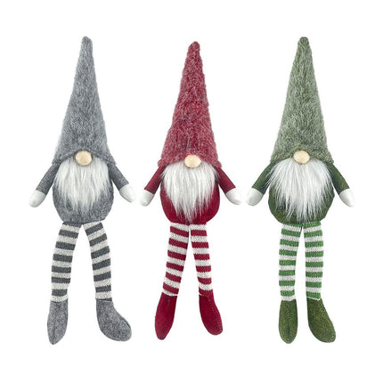 3pcs new Christmas decoration long legs Rudolph doll Christmas children gift hotel mall window decoration
