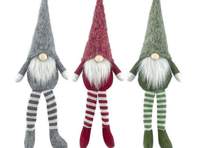 3pcs new Christmas decoration long legs Rudolph doll Christmas children gift hotel mall window decoration