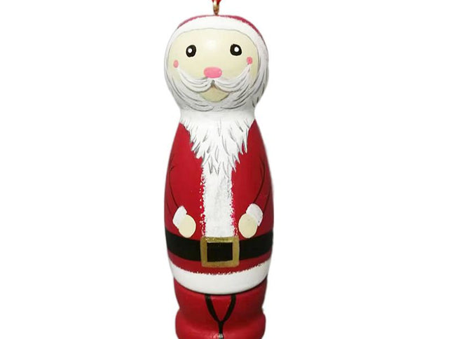 2pc Santa Claus Pendant,Christmas Decorations,Wooden Standing Christmas Granny, Santa Claus Decoration for Tree